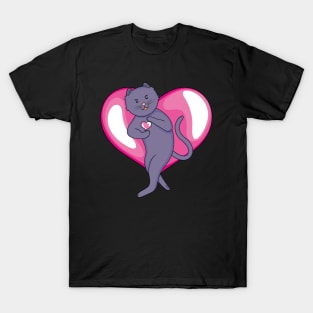 Russian Blue Cat Love T-Shirt